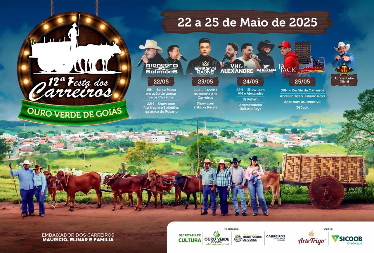 Ouro Verde celebra tradição com a 12ª Festa dos Carreiros