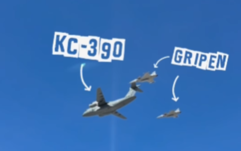Aviões caça de Anápolis são utilizados em apresentação especial