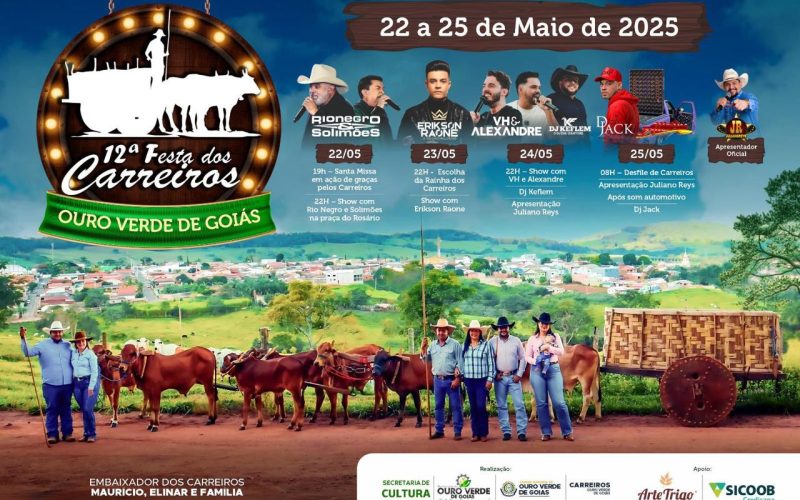 Ouro Verde celebra tradição com a 12ª Festa dos Carreiros